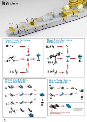 Five Star 1/700 700066 USN Heavy Cruiser CA-68 Baltimore for Trumpeter — detail view 3