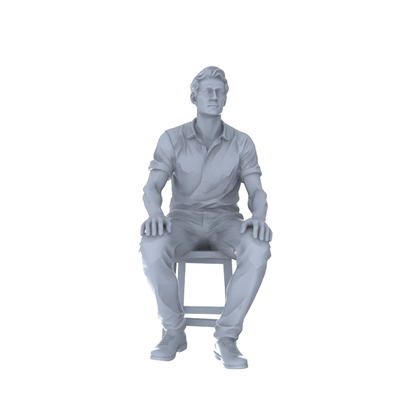 Detail view of Yao's Studio LYTR176  Unpainted Companion Time Resin Miniature Figure 5-Piece Set, Resin DIY Painting Models for Daily Diorama & Collection Miniatures Diorama Resin Figures Model