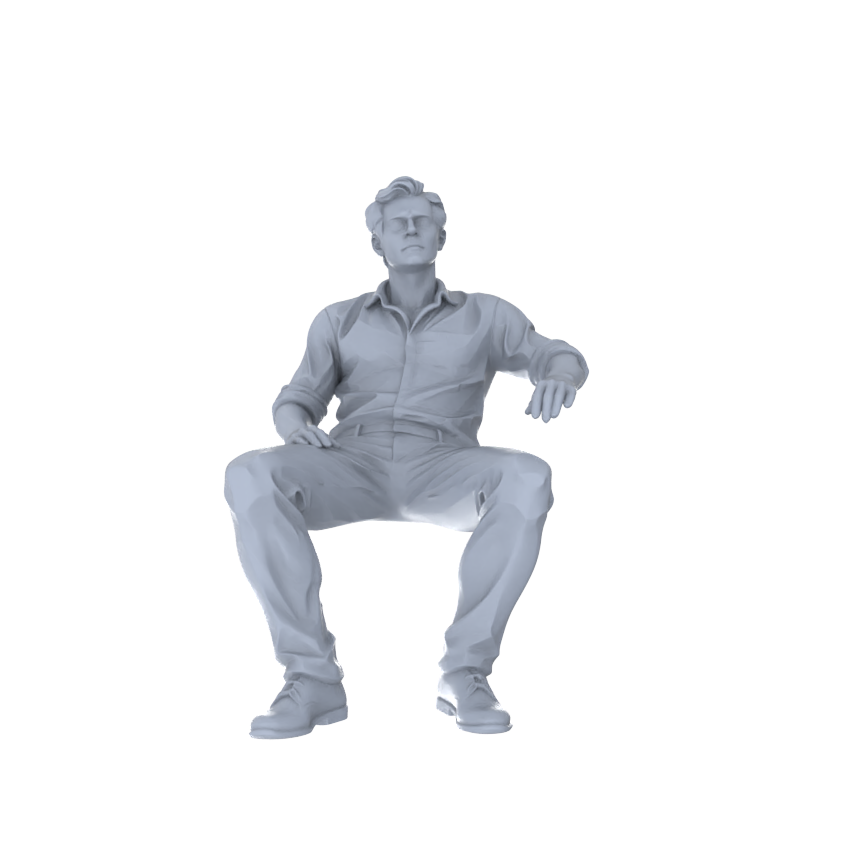 Detail view of Yao's Studio LYTR176  Unpainted Companion Time Resin Miniature Figure 5-Piece Set, Resin DIY Painting Models for Daily Diorama & Collection Miniatures Diorama Resin Figures Model