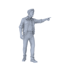 Detail view of Yao's Studio LYTR202 Unpainted Miniature 6-Piece Set - Urban Diverse People Scene Figures for Diorama & Painting Miniatures Diorama Resin Figures Model
