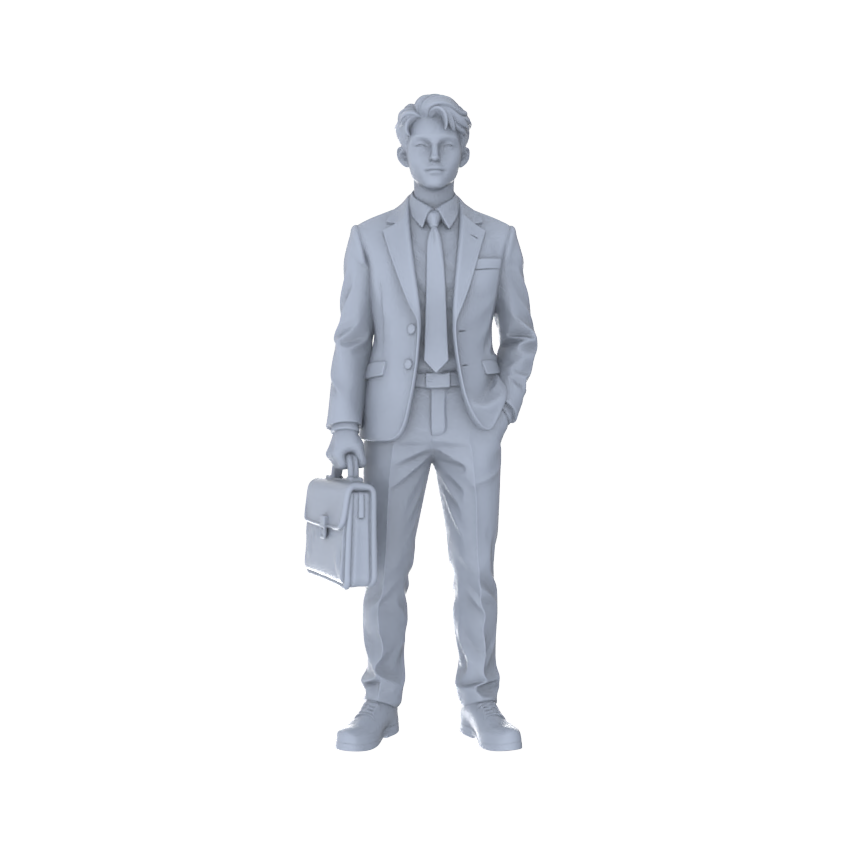 Detail view of Yao's Studio LYTR202 Unpainted Miniature 6-Piece Set - Urban Diverse People Scene Figures for Diorama & Painting Miniatures Diorama Resin Figures Model