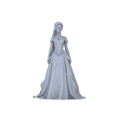 Detail view of Yao's Studio LYTR186  Wedding Gown Women Resin Miniature Model 6-Figure Set, Unpainted Bridal & Banquet Figures, DIY Painting Scene Decoration Miniatures Diorama Resin Figures Model