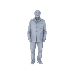 Detail view of Yao's Studio LYTR188 Joyful Elderly Figures Resin Miniature Model 6-Figure Set, Unpainted Happy Elderly Figures, DIY Painting Scene Decoration Miniatures Diorama Resin Figures Model