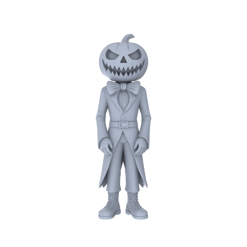 Detail view of MRY-SFW LYGR148 Halloween pumpkin family wargame model resin blank wargame miniature figure scene character figure hand painted Model