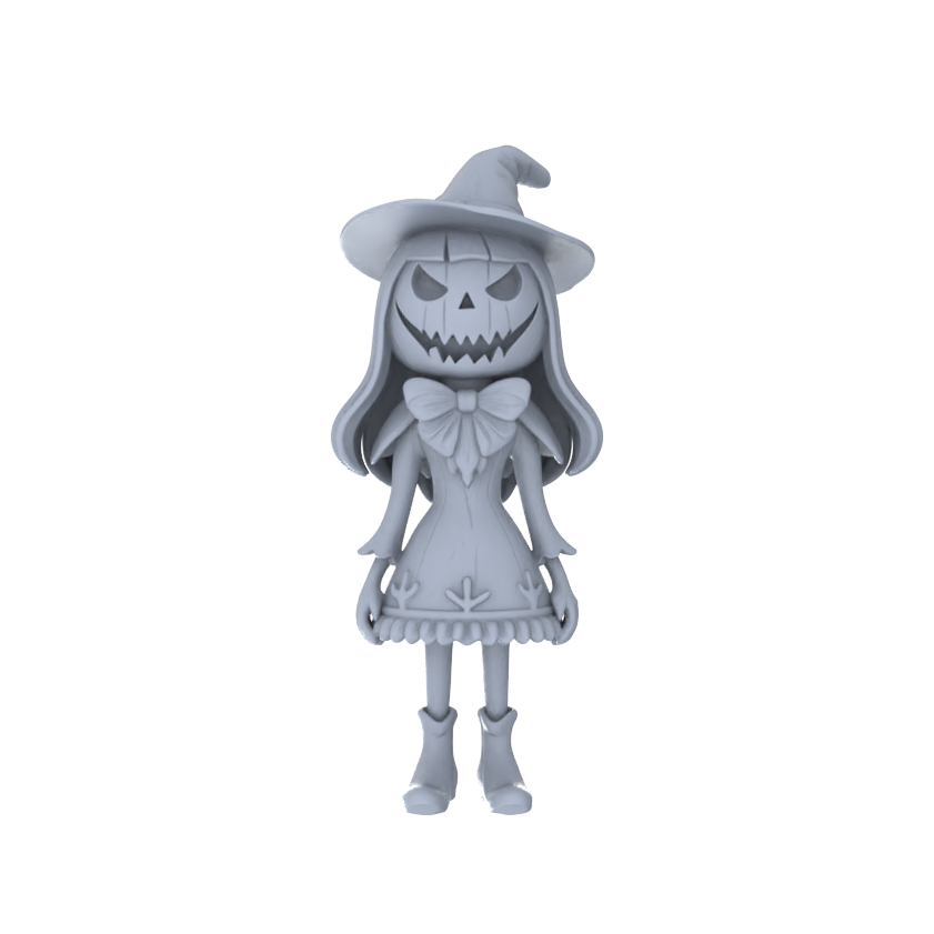 Detail view of MRY-SFW LYGR148 Halloween pumpkin family wargame model resin blank wargame miniature figure scene character figure hand painted Model