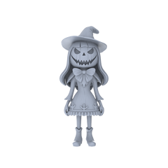 Detail view of MRY-SFW LYGR148 Halloween pumpkin family wargame model resin blank wargame miniature figure scene character figure hand painted Model