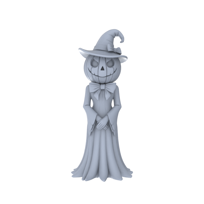 Detail view of MRY-SFW LYGR148 Halloween pumpkin family wargame model resin blank wargame miniature figure scene character figure hand painted Model