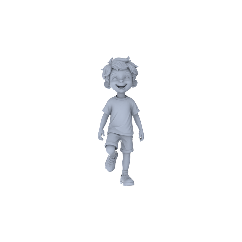 Detail view of Yao's Studio LYTR205 Unpainted Miniature 3-Piece Set - Mother & Children Figures to Build Immersive Urban Scenes Miniatures Diorama Resin Figures Model