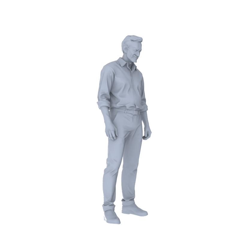 Detail view of Yao's Studio LYTR207  Unpainted Miniature 6-Piece Set - City Vibrant Pedestrians Scene Models for Realistic Dioramas Miniatures Diorama Resin Figures Model