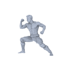Detail view of Yao's Studio LYTR192 Muscular Men Resin Miniature Model 6-Figure Set, Unpainted Fitness & Combat Figures, DIY Painting Scene Decoration Miniatures Diorama Resin Figures Model