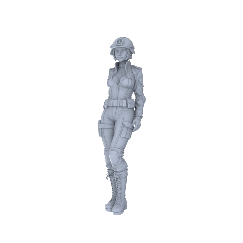 Detail view of MRY-SFW LYTR193C Modern Tactical Military Style Female Single 1pc Model