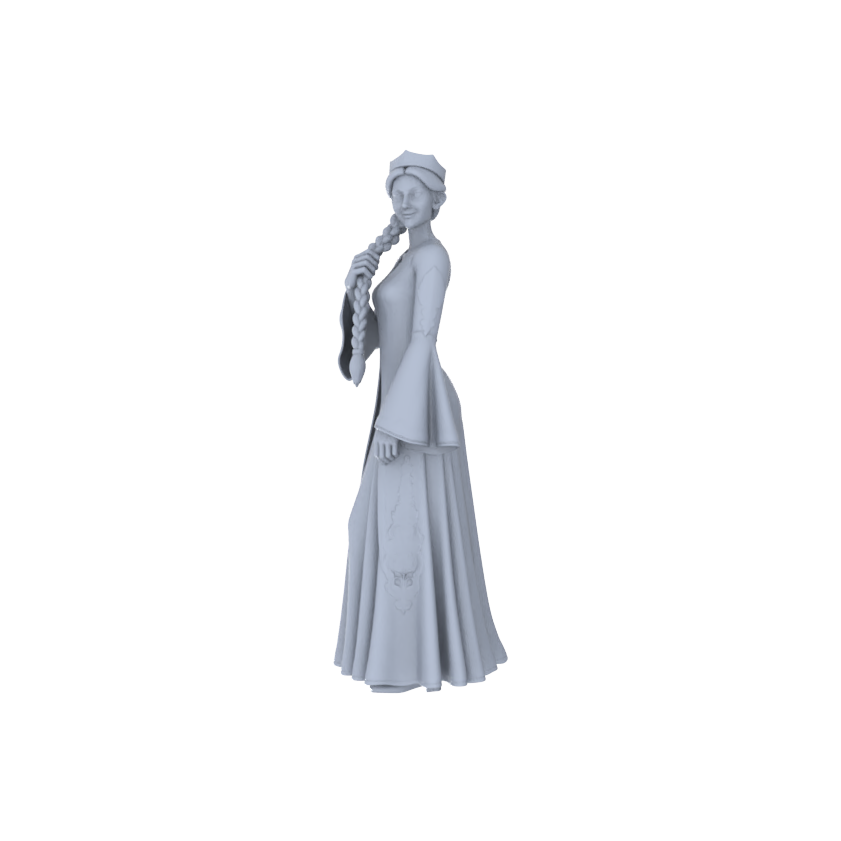 Detail view of Yao's Studio LYTR195 Ethnic Dance Women Resin Miniature Model 6-Figure Set, Unpainted Western Region Dance Figures, DIY Painting Scene Decoration Miniatures Diorama Resin Figures Model