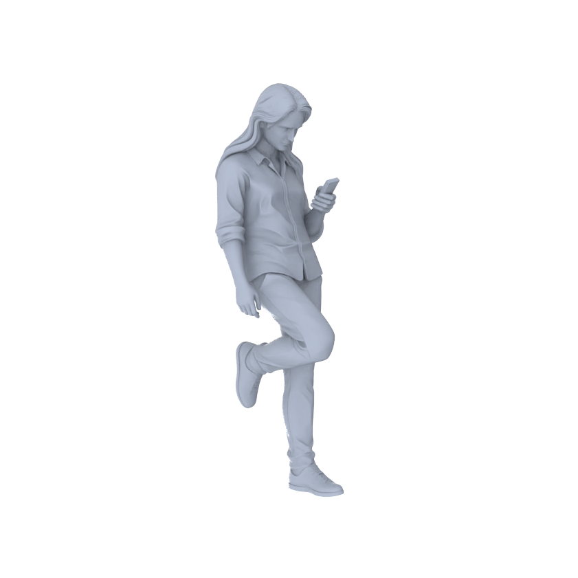 Detail view of Yao's Studio LYTR212 Unpainted Miniature 3-Piece Set - Live Performance Models for Lifelike Diorama Projects Miniatures Diorama Resin Figures Model