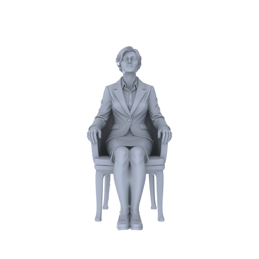 Detail view of Yao's Studio LYTR226 6-Piece Unpainted Miniature Cafe Scene Set - Seated Leisure Figures Perfect for Bookstore, Office & Shop Dioramas Miniatures Diorama Resin Figures Model