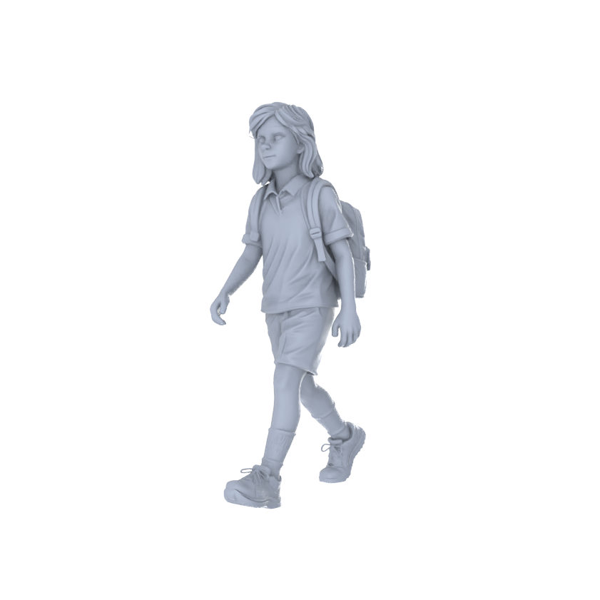 Detail view of Yao's Studio LYTR239 Miniature Campus & Shopping Figure 5-Pack, Unpainted Diorama Models for Immersive Scene Creation & Painting Miniatures Diorama Resin Figures Model