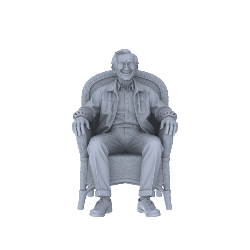 Detail view of Yao's Studio LYTR244 Miniature Home Leisure Figure 6-Pack, Unpainted Diorama Models for Living Room & Caf¡§| Scene Building Miniatures Diorama Resin Figures Model