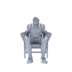 Detail view of Yao's Studio LYTR245 Miniature Leisure Seated Figure 5-Pack, Unpainted Diorama Models for Home & Caf¡§| Scene Building Miniatures Diorama Resin Figures Model
