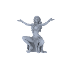 Detail view of Yao's Studio LYTR247  Belly Dance Women Resin Miniature Model 6-Figure Set, Unpainted Exotic Dancer Figures, DIY Painting Scene Decoration Miniatures Diorama Resin Figures Model