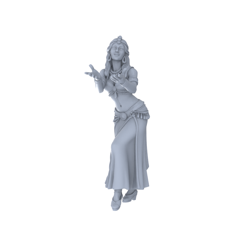 Detail view of Yao's Studio LYTR247  Belly Dance Women Resin Miniature Model 6-Figure Set, Unpainted Exotic Dancer Figures, DIY Painting Scene Decoration Miniatures Diorama Resin Figures Model