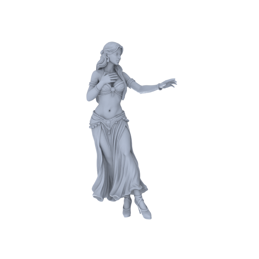 Detail view of Yao's Studio LYTR247  Belly Dance Women Resin Miniature Model 6-Figure Set, Unpainted Exotic Dancer Figures, DIY Painting Scene Decoration Miniatures Diorama Resin Figures Model