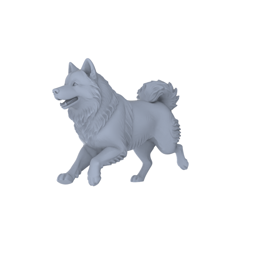 Detail view of Yao's Studio LYTR251  Alaskan Malamute Resin Miniature Model 5-Figure Set, Unpainted Cute Interactive Pet Figures, DIY Painting Scene Decoration Miniatures Diorama Resin Figures Model