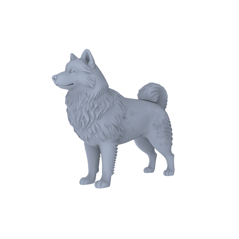 Detail view of Yao's Studio LYTR251  Alaskan Malamute Resin Miniature Model 5-Figure Set, Unpainted Cute Interactive Pet Figures, DIY Painting Scene Decoration Miniatures Diorama Resin Figures Model