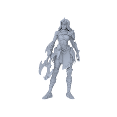 Detail view of MRY-SFW LYGR157 Medieval fantasy character wargame model resin blank wargame miniature figure scene character figure hand painted Model