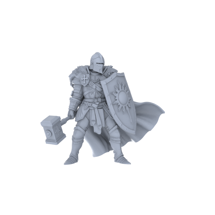 Detail view of MRY-SFW LYGR157 Medieval fantasy character wargame model resin blank wargame miniature figure scene character figure hand painted Model
