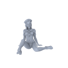 Detail view of MRY-SFW LYTR144A Modern Academy-Style Seated Female Single 1pc Model