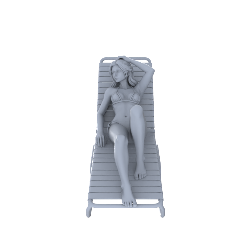 Detail view of MRY-SFW LYTR148D Modern Summer Swimsuit Female Single on Lounge Chair 1pc Model