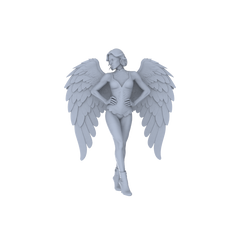 Detail view of MRY-SFW LYTR151D Modern Gorgeous Female Single with Wings 1pc Model