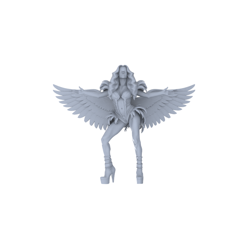 Detail view of MRY-SFW LYTR151D Modern Gorgeous Female Single with Wings 1pc Model