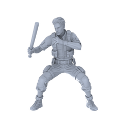 Detail view of MRY-SFW LYGR121 Rocket Boy Resin Blank Miniature Soldier Character Model Scene Figure Handmade Figure Hand Painted Model