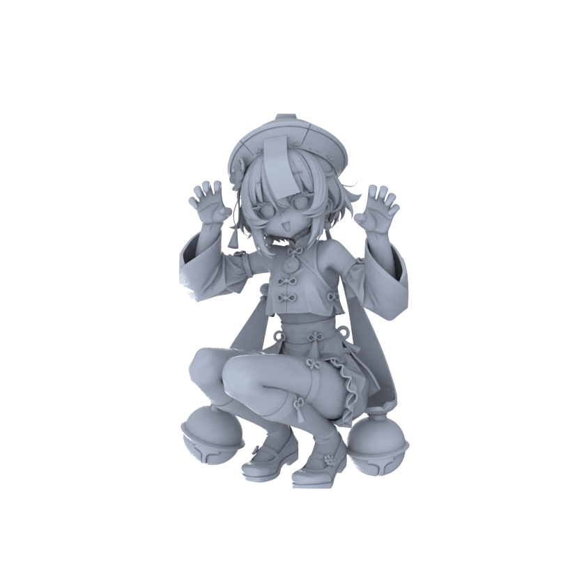 Detail view of MRY-SFW LYGR101 Beautiful female zombie game theme resin white model miniature soldier character model scene character figure hand painted Model