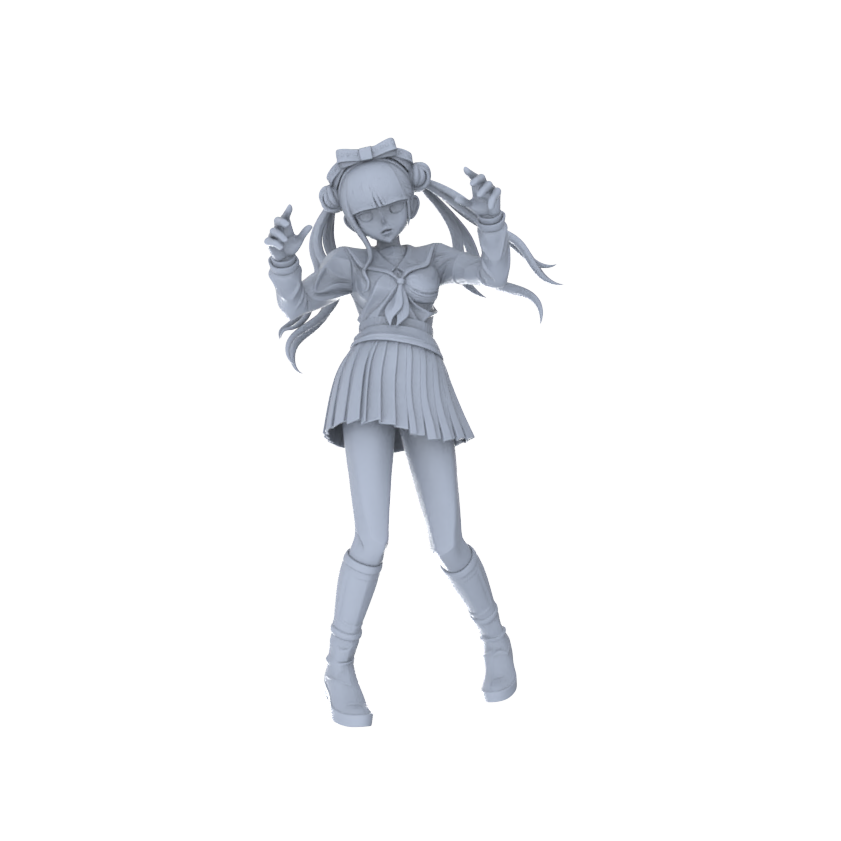 Detail view of MRY-SFW LYGR102 Beautiful female2 zombie game theme resin white model miniature soldier character model scene character figure hand painted Model