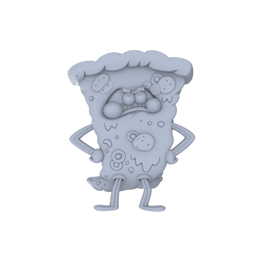 Detail view of MRY-SFW LYGR083 sponge passers by anime theme war chess resin white model miniature soldier scene character figure hand painted Model