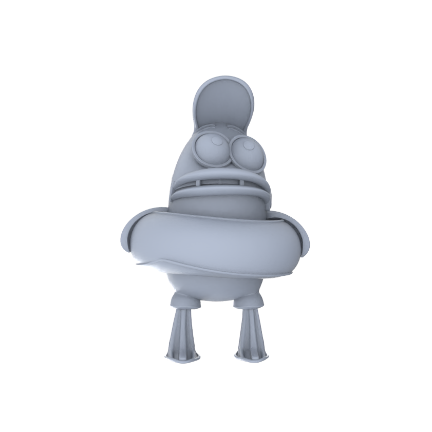 Detail view of MRY-SFW LYGR083 sponge passers by anime theme war chess resin white model miniature soldier scene character figure hand painted Model