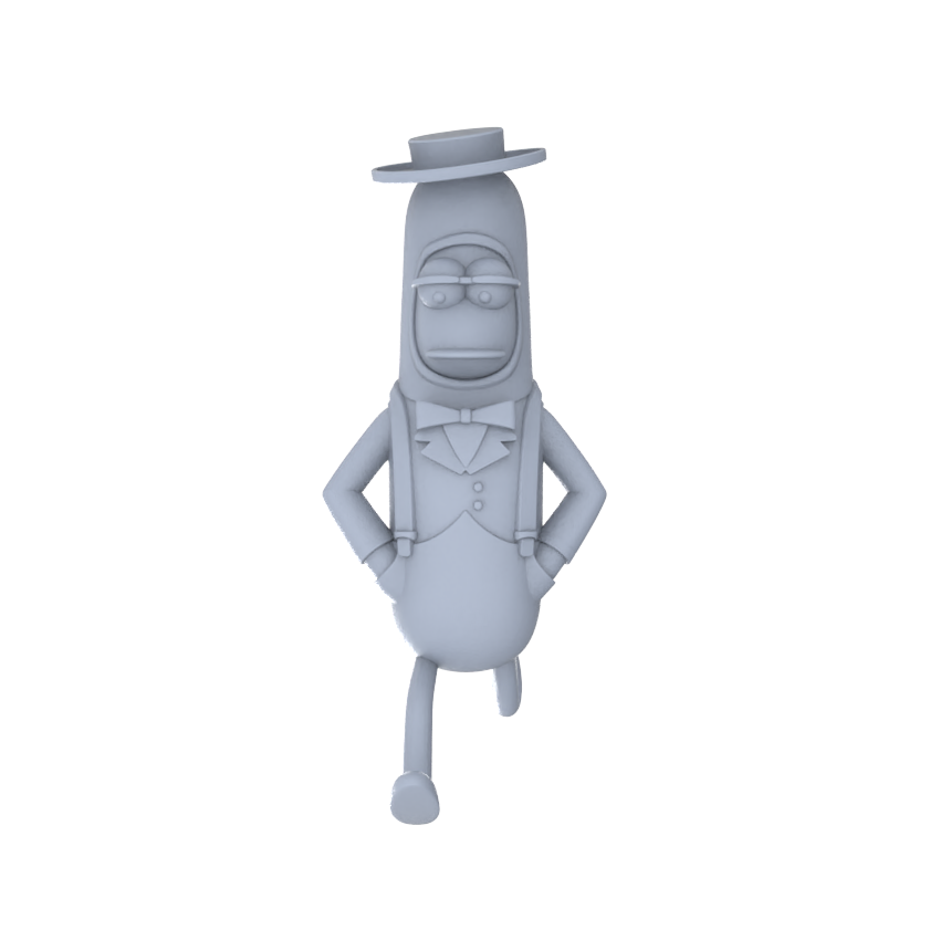 Detail view of MRY-SFW LYGR084 mr hot dog anime theme war chess resin white model miniature soldier scene character figure hand painted Model