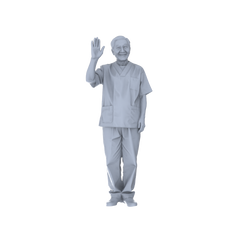 Detail view of Yao's Studio LYTR182 Nursing Home Daily Life Resin Miniature Model 5-Figure Set, Unpainted Elderly Activity Figures, DIY Painting Scene Decoration Miniatures Diorama Resin Figures Model