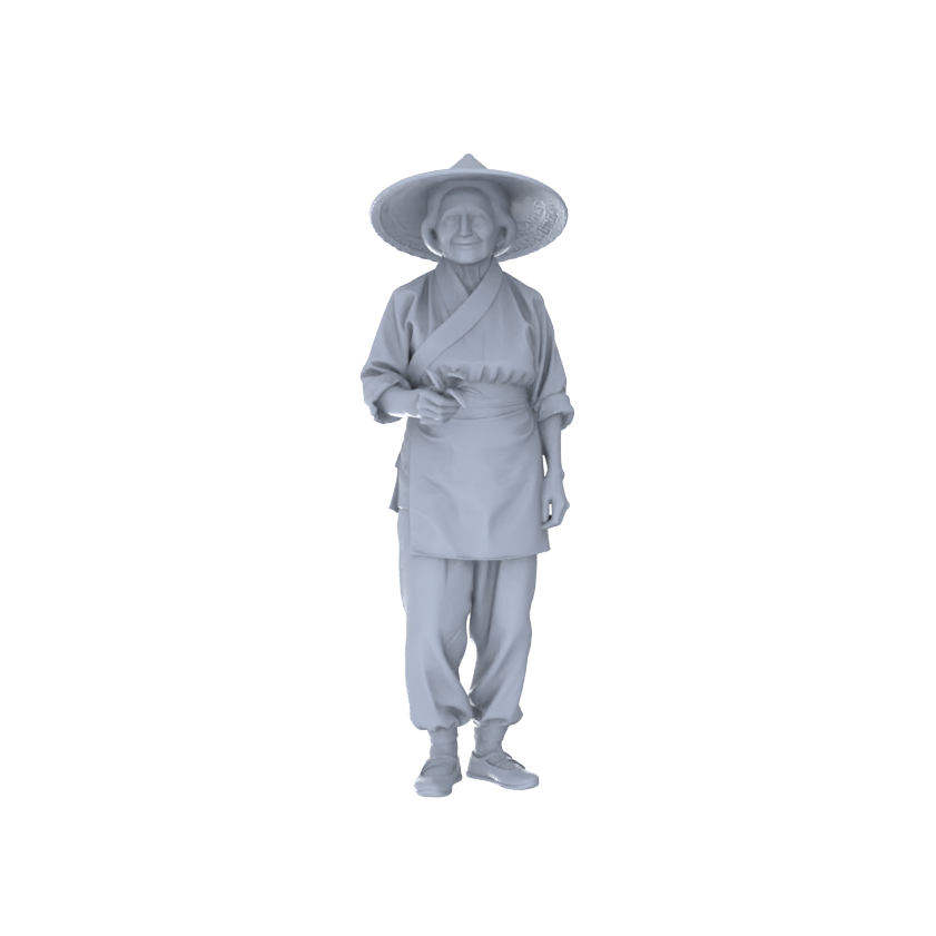 Detail view of Yao's Studio LYTR170 Food Service Staff Resin Miniature Model 4-Figure Set, Unpainted Restaurant Worker Figures, DIY Painting Scene Decoration Miniatures Diorama Resin Figures Model