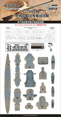 Hunter W35069 1/350 Wood Deck German Heavy Cruiser Blucher FOR TRUMPETER 05346